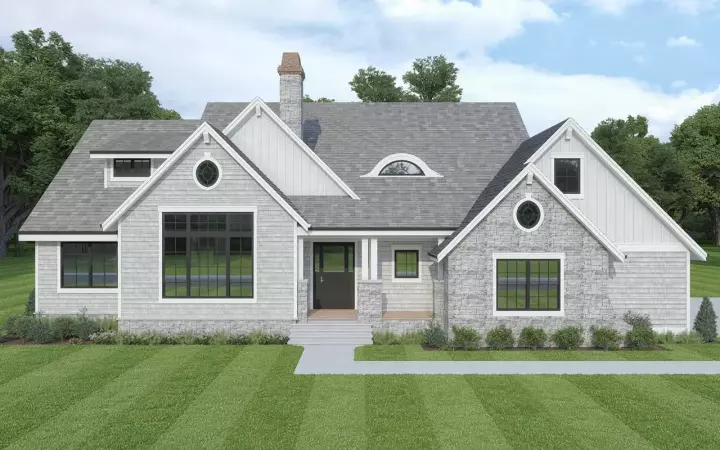 Craftsman house plans 20-102 - front exterior, 2,856 sq ft, 3 bed, 3 bath house plans | Monster House Plans