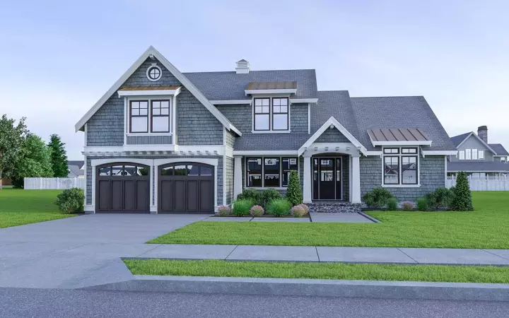 Coastal house plans 20-105 - front exterior, 2,232 sq ft, 3 bed, 2 bath house plans | Monster House Plans
