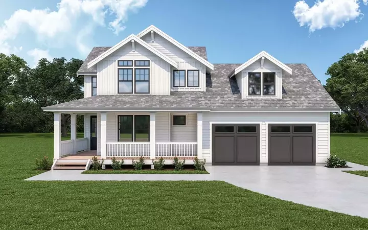 Country house plans 20-107 - front exterior, 2,057 sq ft, 3 bed, 2 bath house plans | Monster House Plans