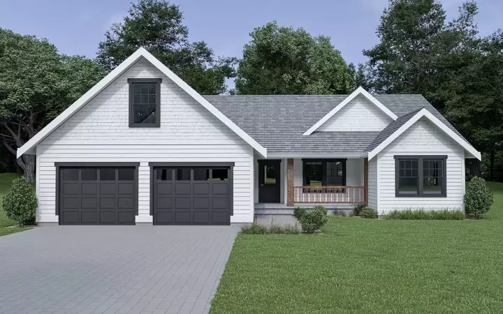 Craftsman house plans 20-119 - front exterior, 1,522 sq ft, 3 bed, 2 bath house plans | Monster House Plans