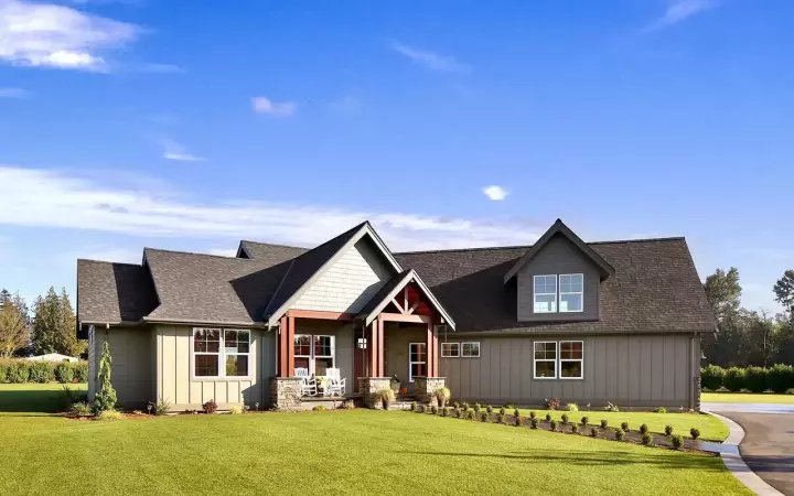 Craftsman house plans 20-125 - front exterior, 2,297 sq ft, 3 bed, 2 bath house plans | Monster House Plans
