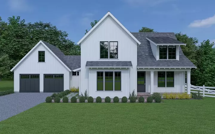 Modern Farmhouse house plans 20-148 - front exterior, 2,090 sq ft, 3 bed, 2 bath house plans | Monster House Plans