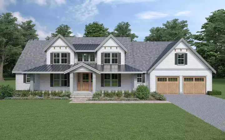 Modern Farmhouse house plans 20-168 - front exterior, 2,915 sq ft, 4 bed, 2 bath house plans | Monster House Plans