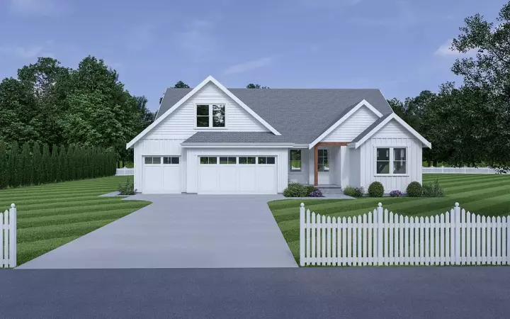 Modern Farmhouse house plans 20-219 - front exterior, 1,766 sq ft, 3 bed, 2 bath house plans | Monster House Plans