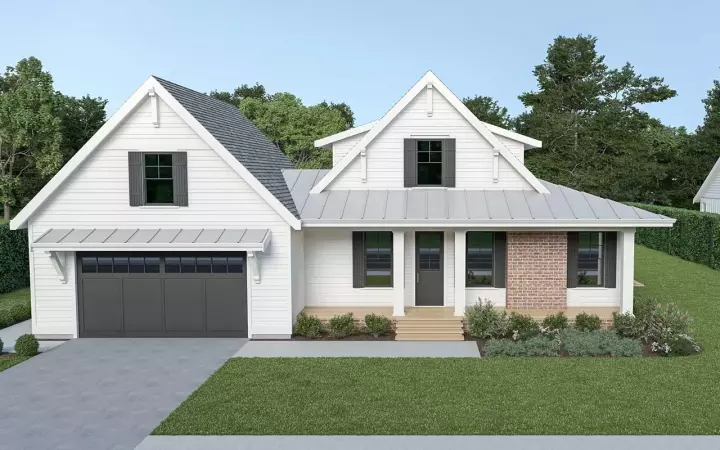 Modern Farmhouse house plans 20-223 - front exterior, 2,070 sq ft, 3 bed, 2 bath house plans | Monster House Plans