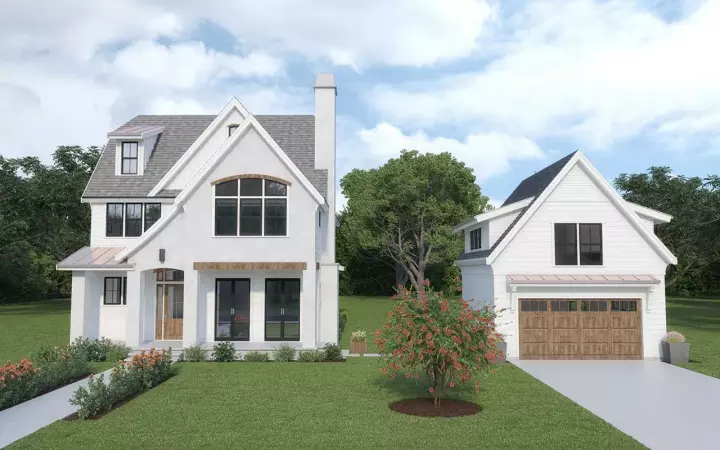 European house plans 20-225 - front exterior, 4,034 sq ft, 5 bed, 5 bath house plans | Monster House Plans