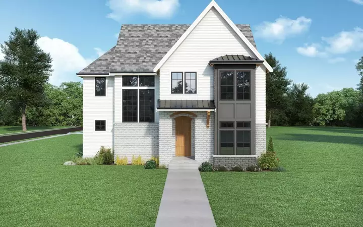 Modern Farmhouse house plans 20-246 - front exterior, 2,532 sq ft, 3 bed, 3 bath house plans | Monster House Plans