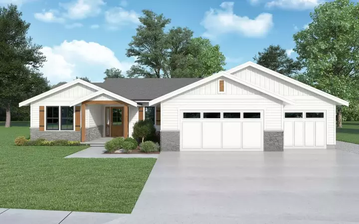 Craftsman house plans 20-253 - front exterior, 1,924 sq ft, 3 bed, 2 bath house plans | Monster House Plans