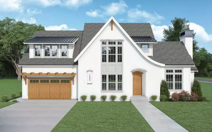 French Country house plans 20-263 - front exterior, 2,532 sq ft, 3 bed, 3 bath house plans | Monster House Plans