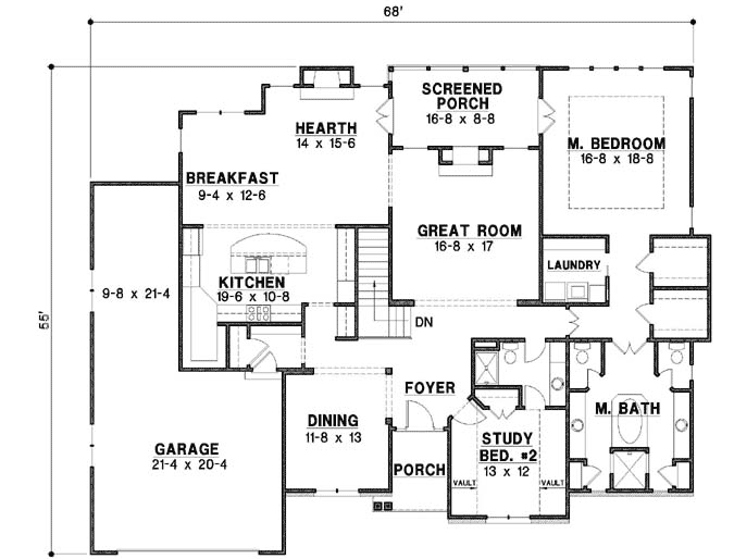 Main Floor Plan: 21-1006