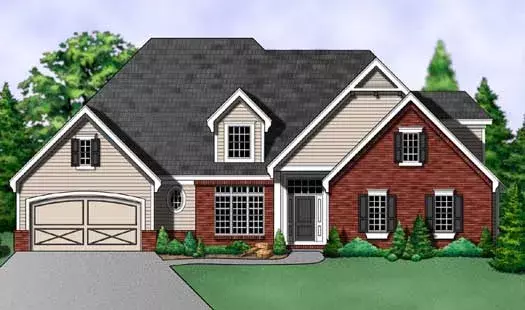 Traditional house plans 21-1014 - front exterior, 3,587 sq ft, 5 bed, 4 bath house plans | Monster House Plans