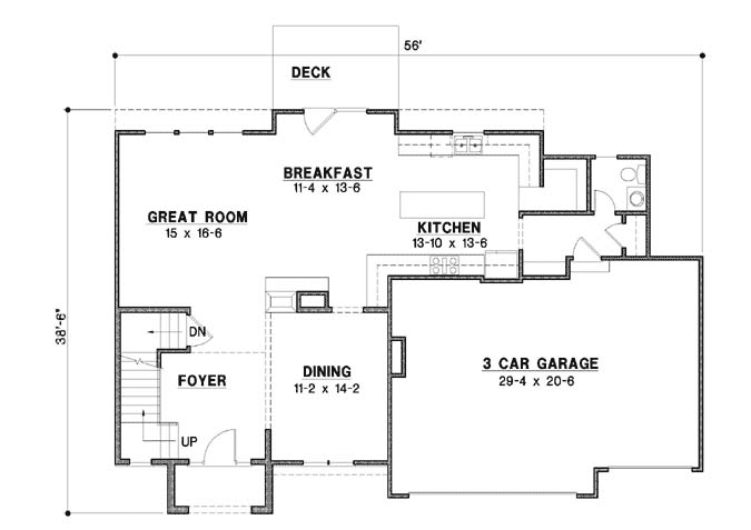 Main Floor Plan: 21-1017