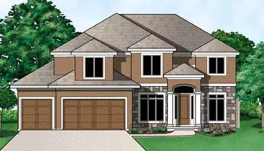 Traditional house plans 21-1018 - front exterior, 3,613 sq ft, 4 bed, 3 bath house plans | Monster House Plans