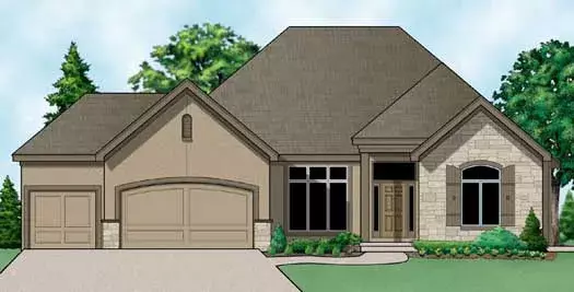 Traditional house plans 21-1020 - front exterior, 3,499 sq ft, 4 bed, 3 bath house plans | Monster House Plans