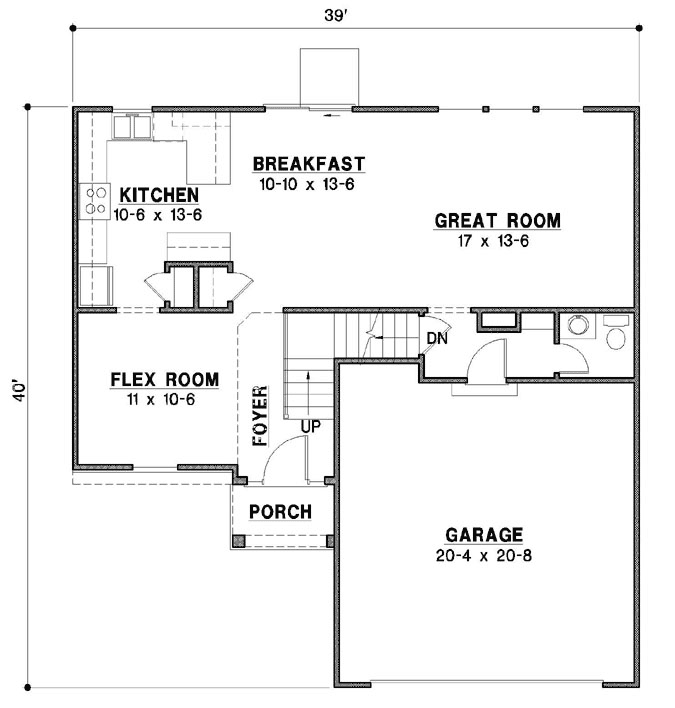 Main Floor Plan: 21-1027