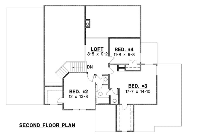 Upper/Second Floor Plan:21-1050