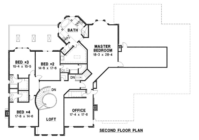 Upper/Second Floor Plan:21-1052