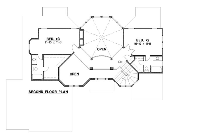 Upper/Second Floor Plan:21-1053