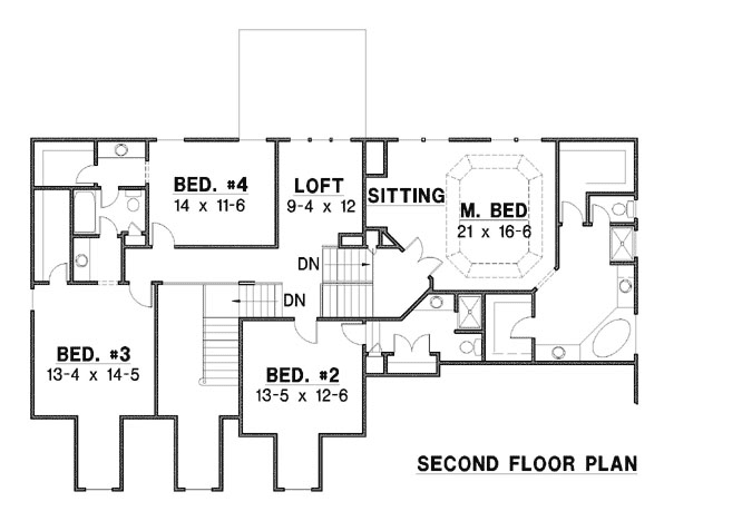Upper/Second Floor Plan:21-1055