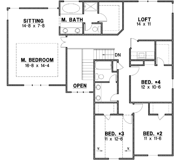 Upper/Second Floor Plan:21-106