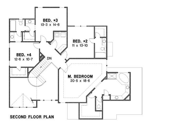 Upper/Second Floor Plan:21-1063