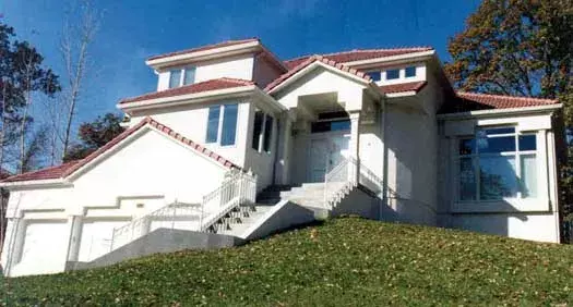 Southwest house plans 21-1074 - front exterior, 2,888 sq ft, 4 bed, 4 bath house plans | Monster House Plans
