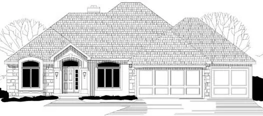 Traditional house plans 21-1078 - front exterior, 3,576 sq ft, 4 bed, 4 bath house plans | Monster House Plans