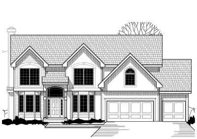 Traditional house plans 21-108 - front exterior, 3,066 sq ft, 4 bed, 3 bath house plans | Monster House Plans