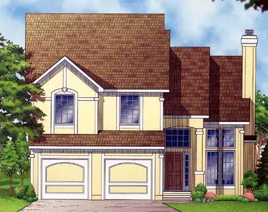 Traditional house plans 21-1080 - front exterior, 1,746 sq ft, 3 bed, 2 bath house plans | Monster House Plans