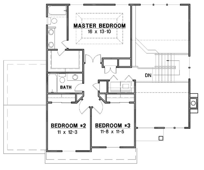 Upper/Second Floor Plan:21-1080