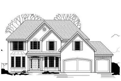 Traditional house plans 21-116 - front exterior, 3,008 sq ft, 4 bed, 3 bath house plans | Monster House Plans