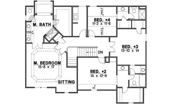 Upper/Second Floor Plan:21-120