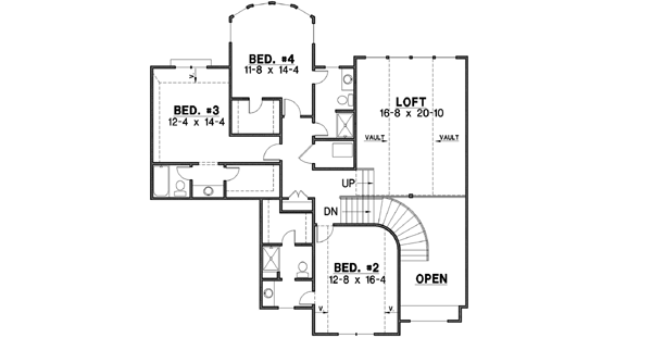 Upper/Second Floor Plan:21-121