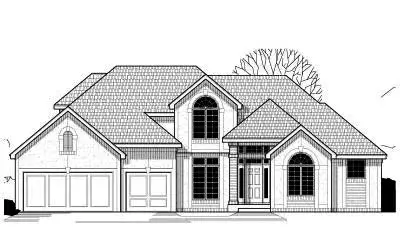 Traditional house plans 21-125 - front exterior, 2,682 sq ft, 4 bed, 3 bath house plans | Monster House Plans