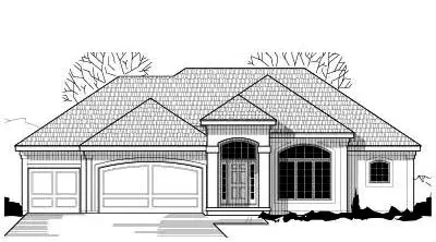 Traditional house plans 21-130 - front exterior, 2,975 sq ft, 3 bed, 2 bath house plans | Monster House Plans