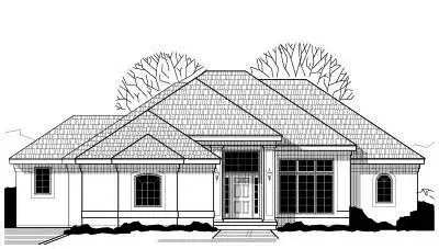 Traditional house plans 21-132 - front exterior, 2,975 sq ft, 3 bed, 2 bath house plans | Monster House Plans
