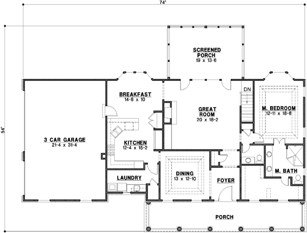 Main Floor Plan: 21-141