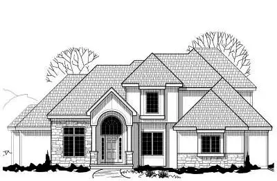 Traditional house plans 21-144 - front exterior, 3,013 sq ft, 4 bed, 3 bath house plans | Monster House Plans