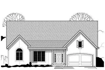 Traditional house plans 21-146 - front exterior, 2,249 sq ft, 3 bed, 2 bath house plans | Monster House Plans