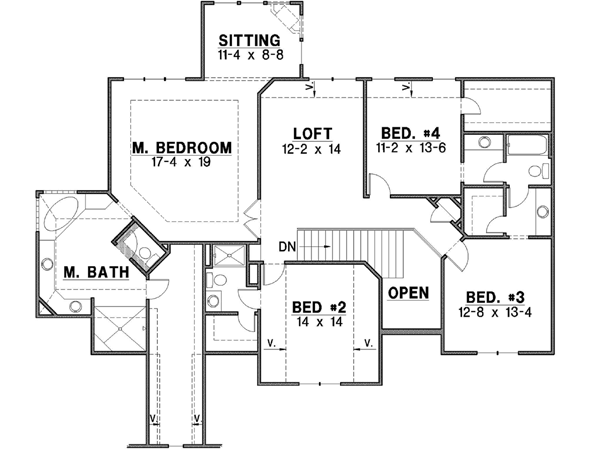Upper/Second Floor Plan:21-150