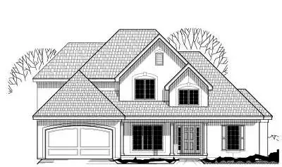 Traditional house plans 21-156 - front exterior, 2,398 sq ft, 4 bed, 3 bath house plans | Monster House Plans