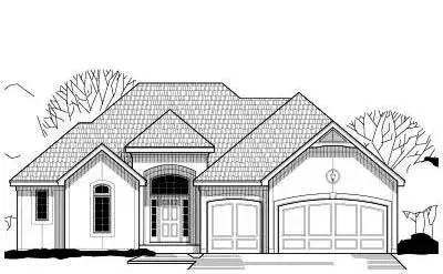Traditional house plans 21-172 - front exterior, 2,701 sq ft, 4 bed, 3 bath house plans | Monster House Plans