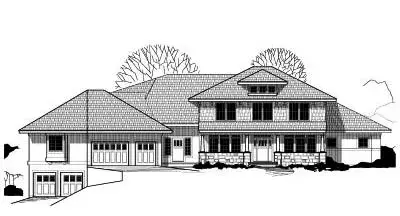 Traditional house plans 21-180 - front exterior, 5,513 sq ft, 5 bed, 4 bath house plans | Monster House Plans