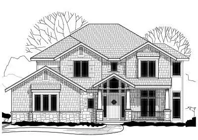 Traditional house plans 21-184 - front exterior, 3,272 sq ft, 4 bed, 3 bath house plans | Monster House Plans