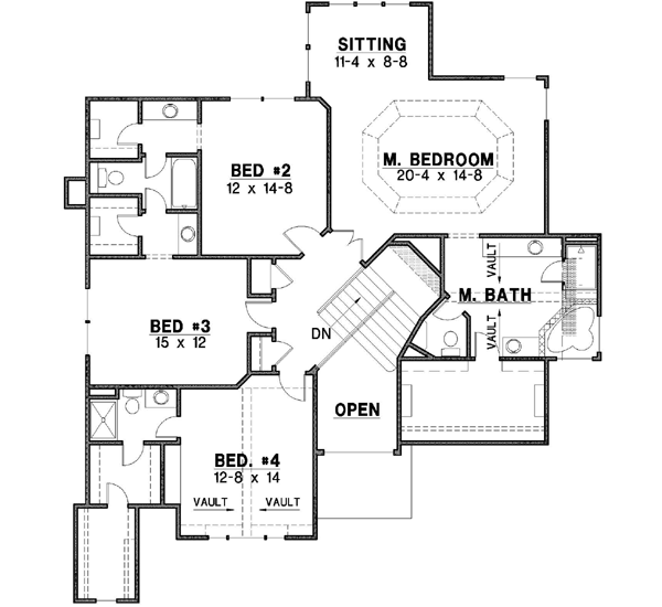 Upper/Second Floor Plan:21-188
