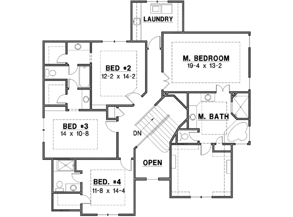 Upper/Second Floor Plan:21-190