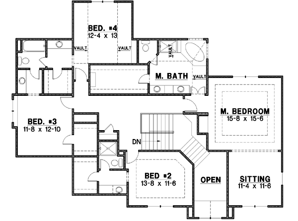 Upper/Second Floor Plan:21-206