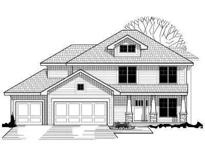 Craftsman house plans 21-207 - front exterior, 2,065 sq ft, 4 bed, 2 bath house plans | Monster House Plans