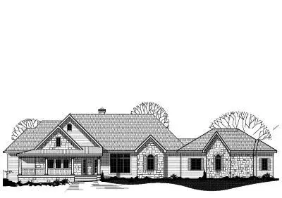 Traditional house plans 21-208 - front exterior, 4,821 sq ft, 5 bed, 4 bath house plans | Monster House Plans