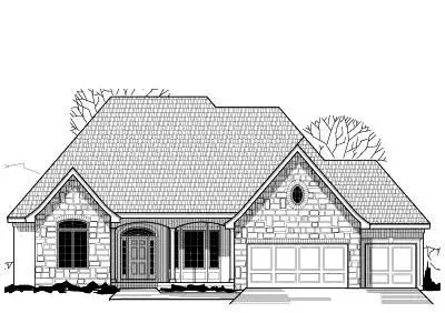 Traditional house plans 21-211 - front exterior, 3,085 sq ft, 4 bed, 3 bath house plans | Monster House Plans